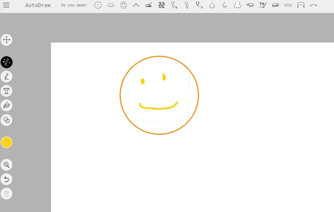 在 AutoDraw 中测试 AutoDraw 功能